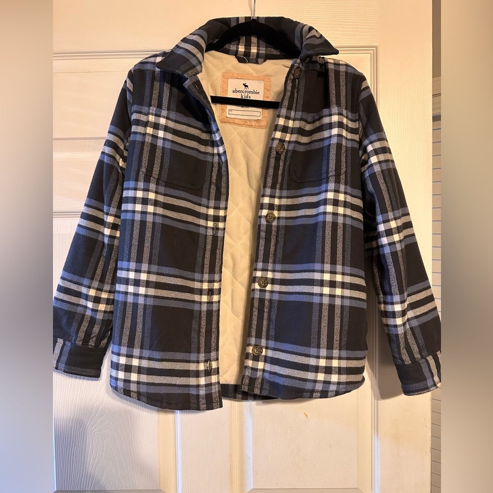 Abercrombie kids flannel jacket